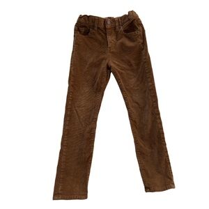 Boys size 7 Jcrew Crewcuts stretch/ adjustable brown corduroy pants